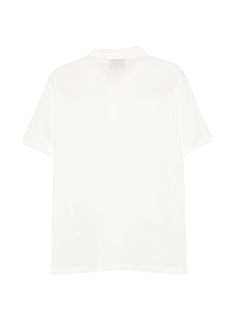 Emporio Armani Logo cotton polo shirt | Urbalenti™ NYC