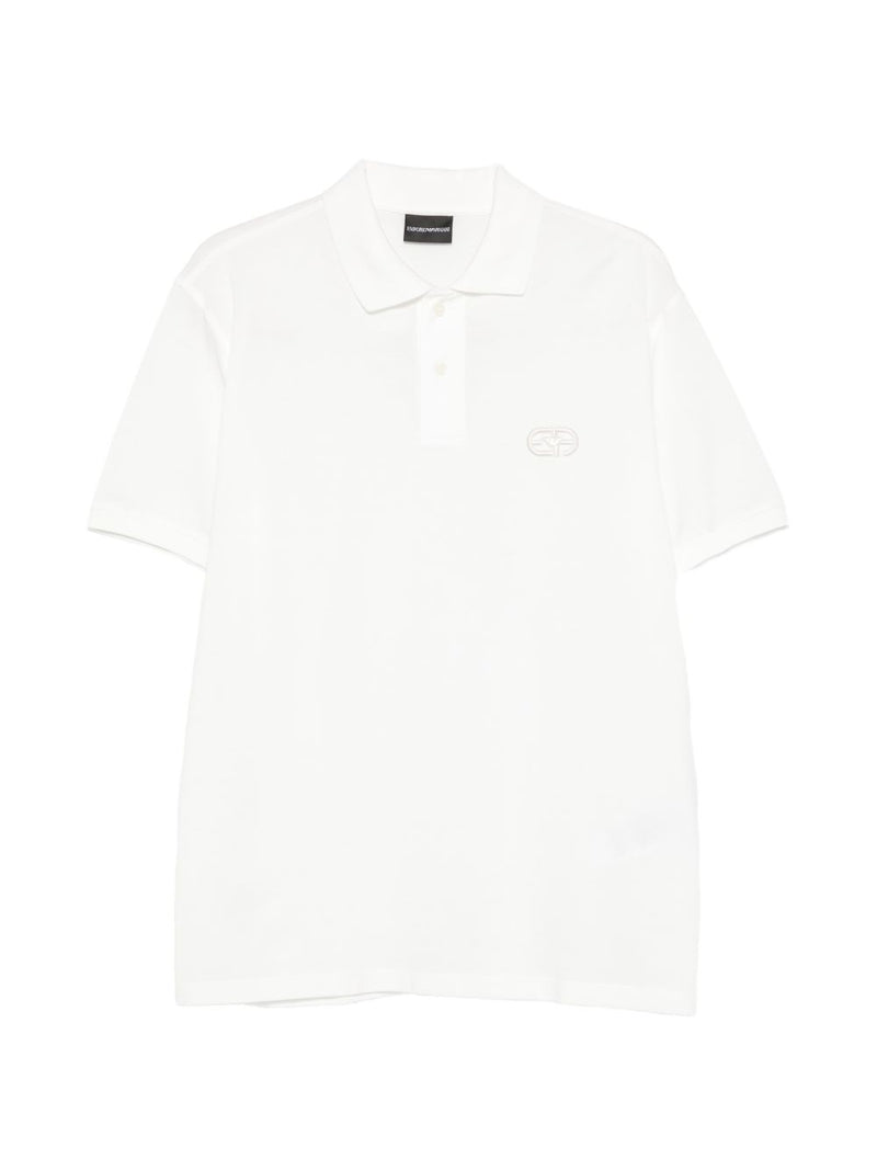 Emporio Armani Logo cotton polo shirt | Urbalenti™ NYC