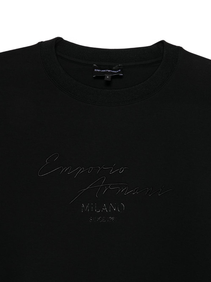 Emporio Armani Cotton crewneck sweatshirt | Urbalenti™ NYC