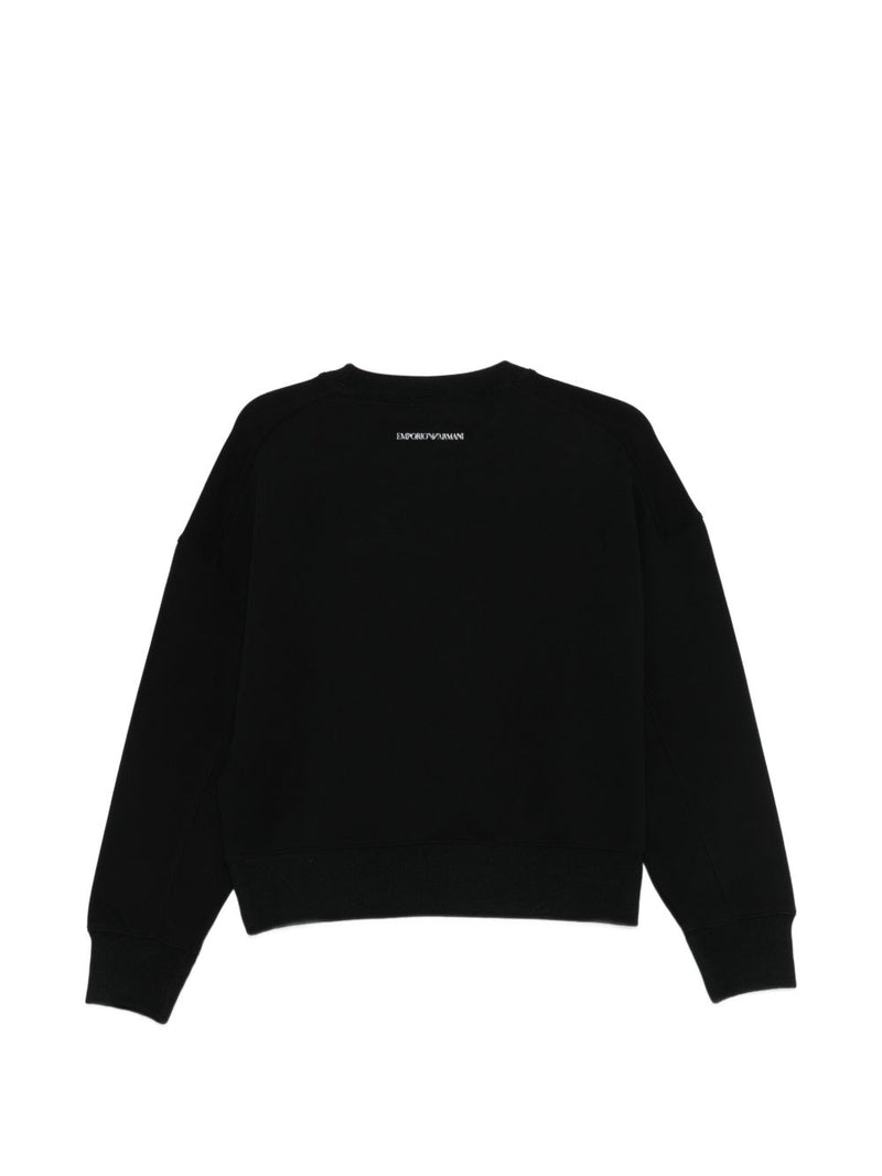 Emporio Armani Cotton crewneck sweatshirt | Urbalenti™ NYC