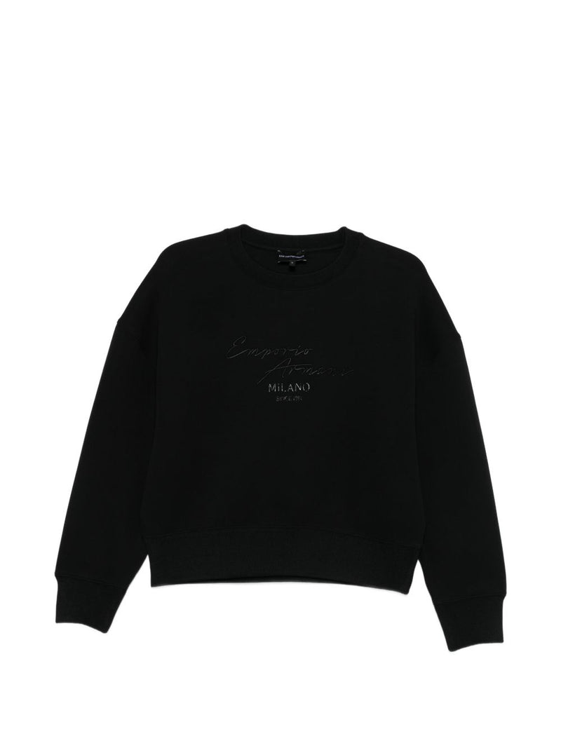 Emporio Armani Cotton crewneck sweatshirt | Urbalenti™ NYC