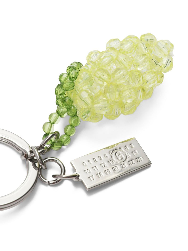 MM6 Maison Margiela Lemon-Shape Beaded Keyring | Urbalenti™ NYC