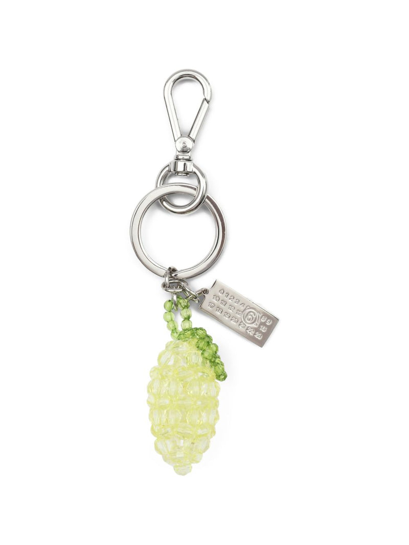 MM6 Maison Margiela Lemon-Shape Beaded Keyring | Urbalenti™ NYC