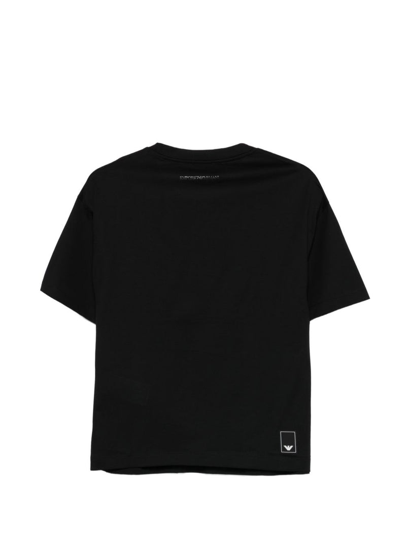 Emporio Armani Logo cotton t-shirt | Urbalenti™ NYC