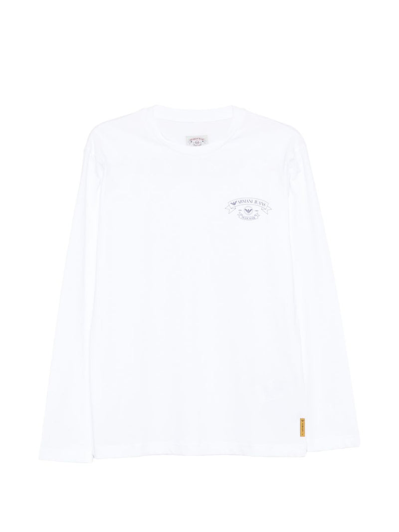 Emporio Armani Logo cotton t-shirt | Urbalenti™ NYC