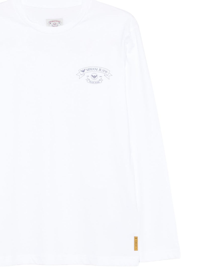 Emporio Armani Logo cotton t-shirt | Urbalenti™ NYC
