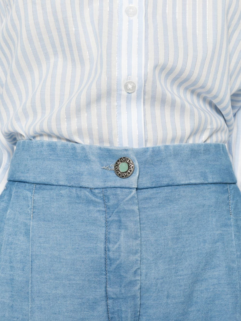 Via Masini 80 Via Masini 80 Cotton flared trousers