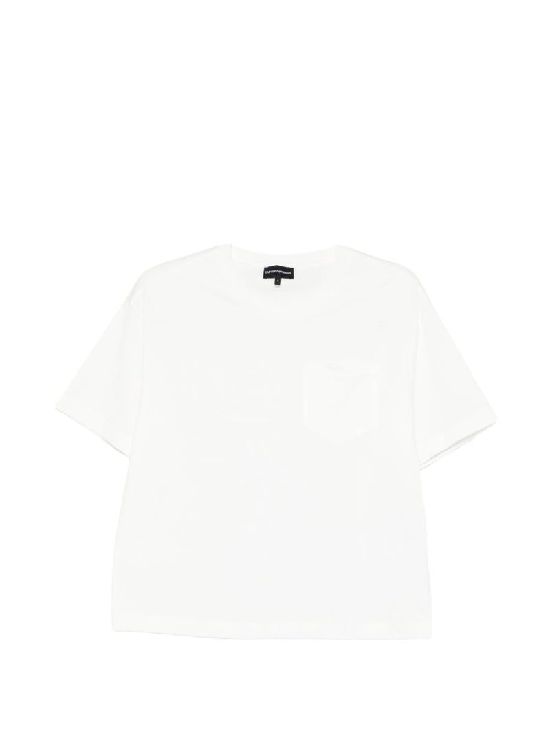 Emporio Armani Logo cotton t-shirt | Urbalenti™ NYC