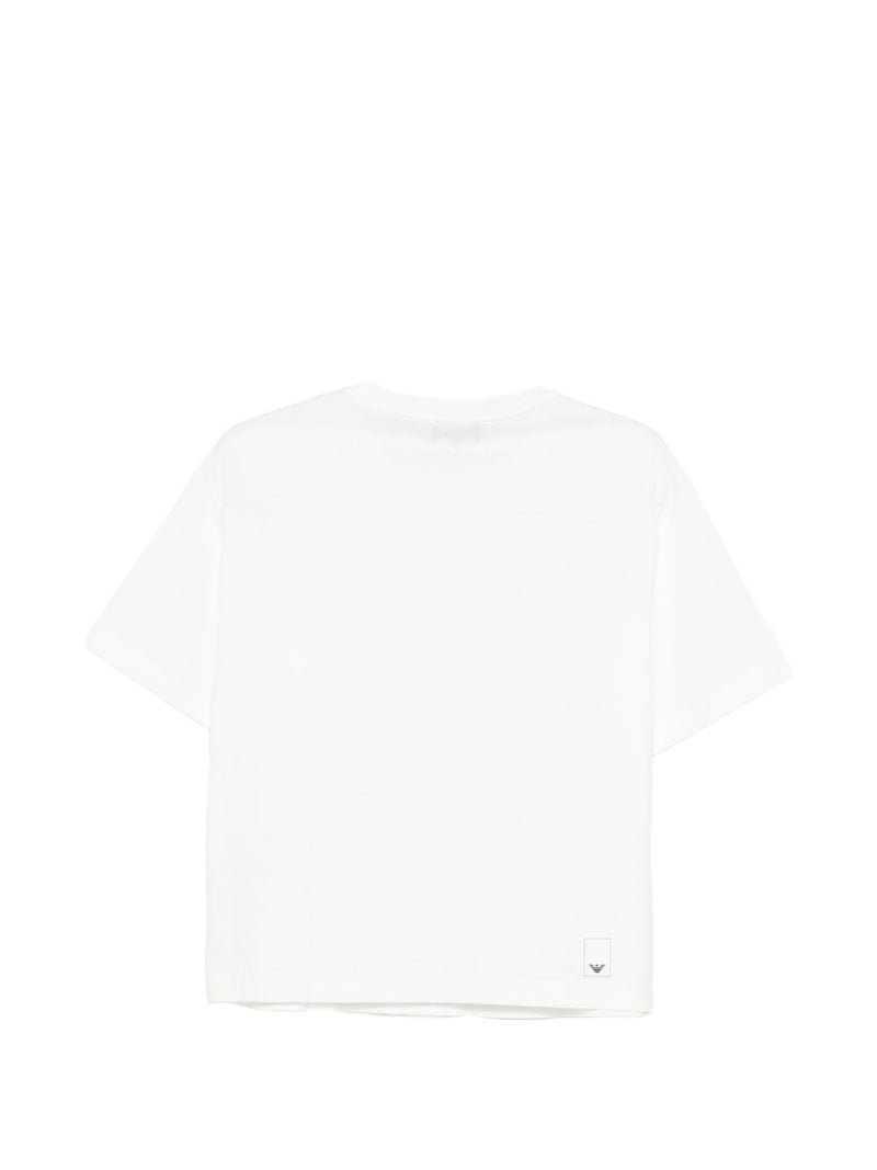 Emporio Armani Logo cotton t-shirt | Urbalenti™ NYC