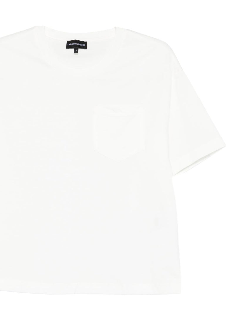 Emporio Armani Logo cotton t-shirt | Urbalenti™ NYC