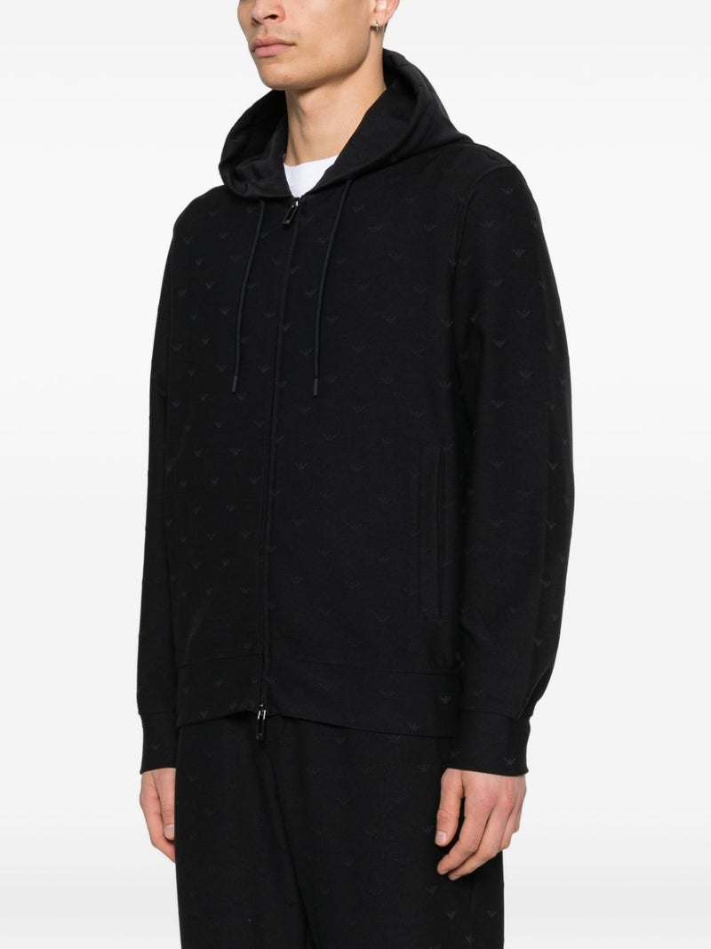 Emporio Armani Cotton blend hoodie | Urbalenti™ NYC