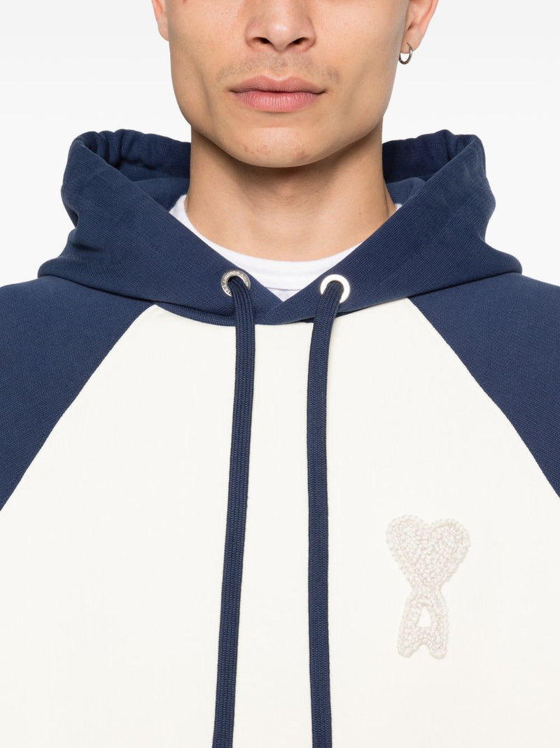 Ami Paris Ami De Coeur cotton hoodie | Urbalenti™ NYC