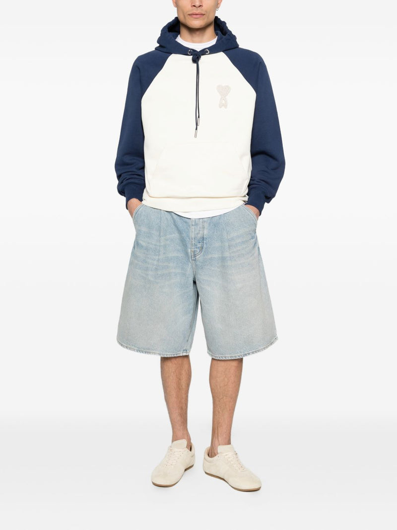 Ami Paris Ami De Coeur cotton hoodie | Urbalenti™ NYC