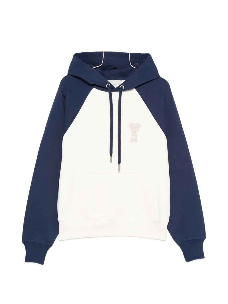 Ami Paris Ami De Coeur cotton hoodie | Urbalenti™ NYC