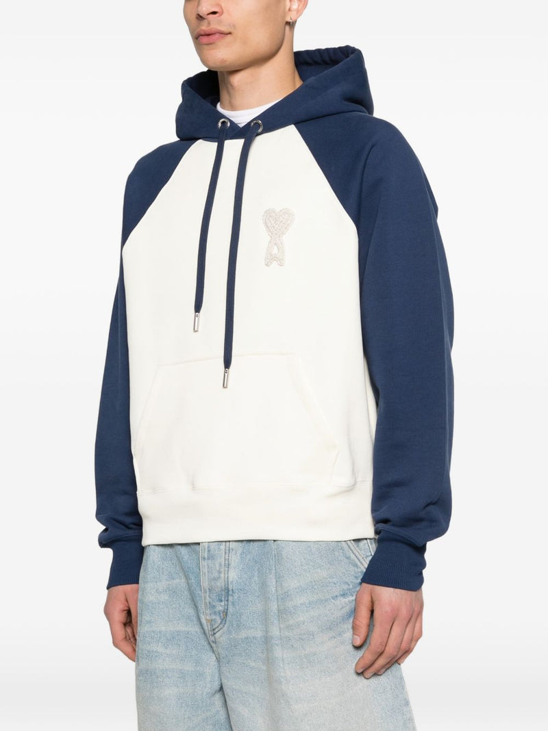 Ami Paris Ami De Coeur cotton hoodie | Urbalenti™ NYC