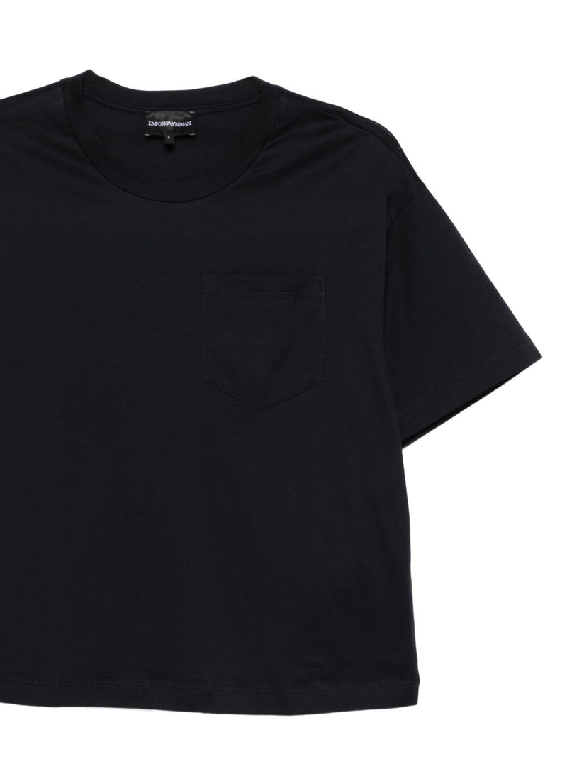 Emporio Armani Logo cotton t-shirt | Urbalenti™ NYC