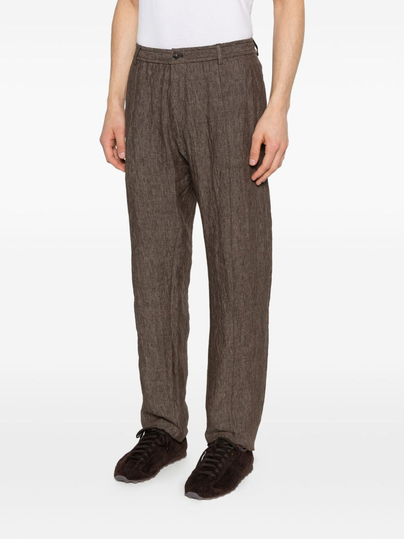 Emporio Armani Linen trousers | Urbalenti™ NYC