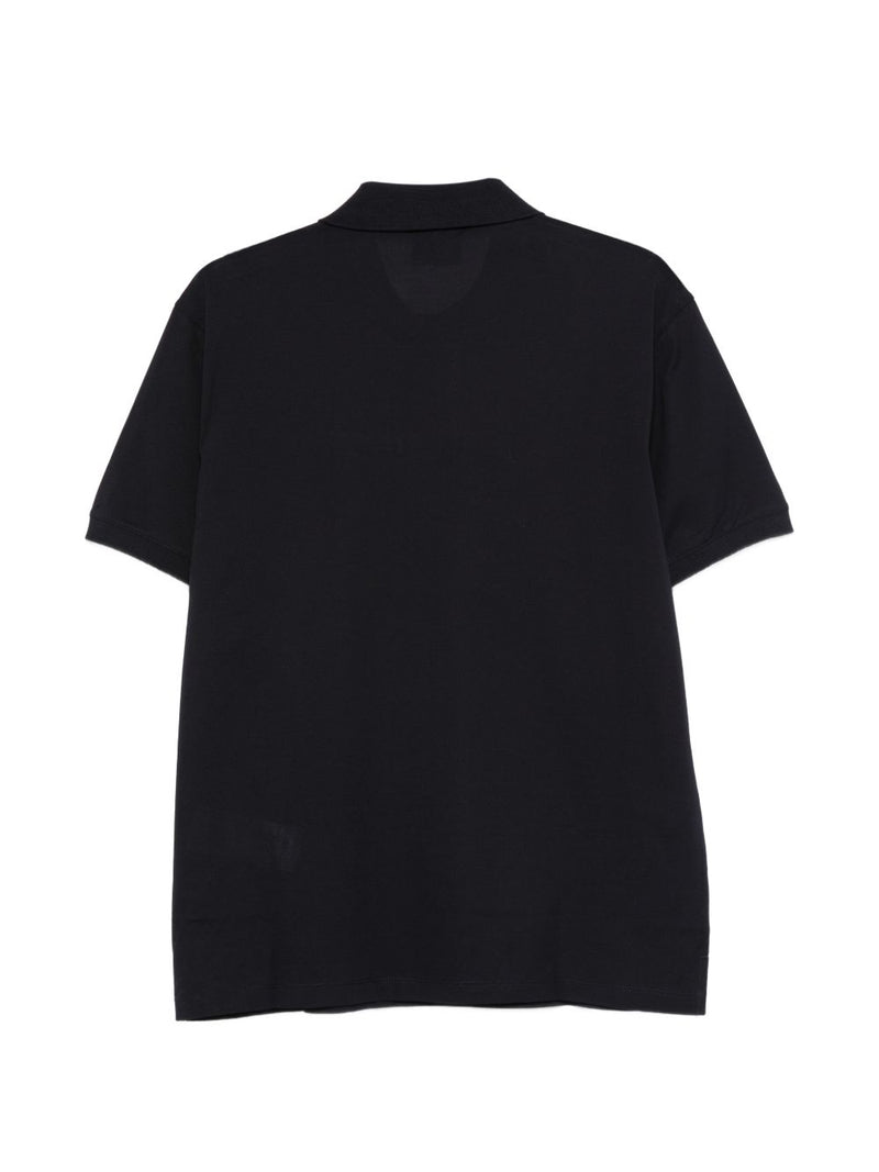 Emporio Armani Logo cotton polo shirt | Urbalenti™ NYC