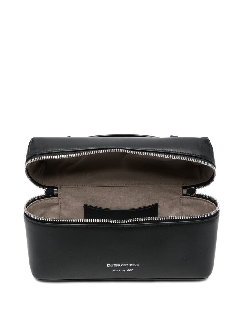 Emporio Armani Nappa Leather Shoulder Vanity Case | Urbalenti™ NYC