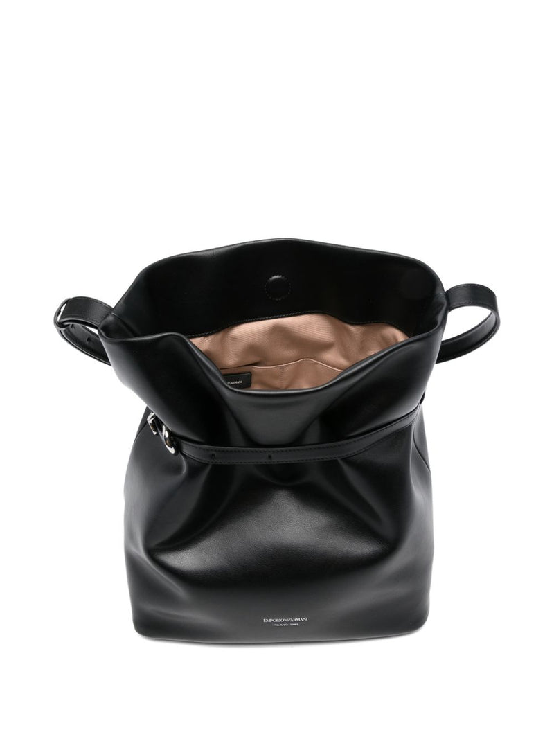 Emporio Armani Leather Bucket Bag | Urbalenti™ NYC