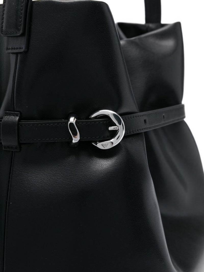 Emporio Armani Leather Bucket Bag | Urbalenti™ NYC