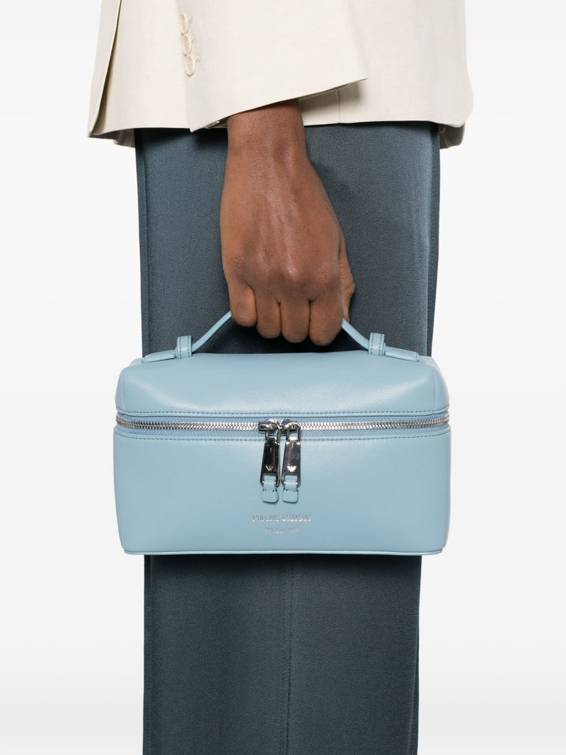 Emporio Armani Nappa Leather Vanity Case | Urbalenti™ NYC