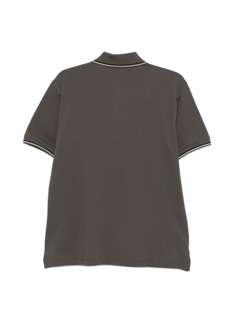 Emporio Armani Logo cotton polo shirt | Urbalenti™ NYC