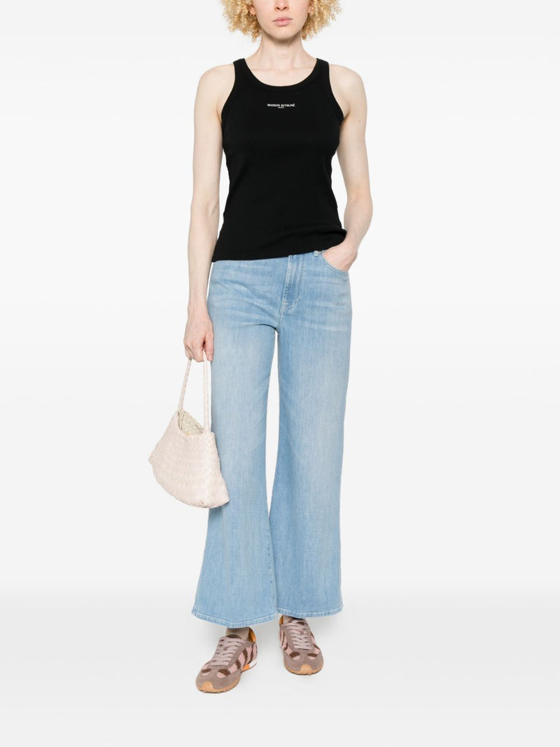 Maison Kitsuné Maison Kitsuné Maison KitsunÃ© Logo cotton tank top