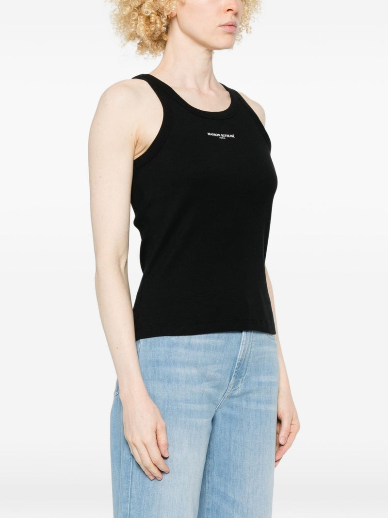 Maison Kitsuné Maison Kitsuné Maison KitsunÃ© Logo cotton tank top