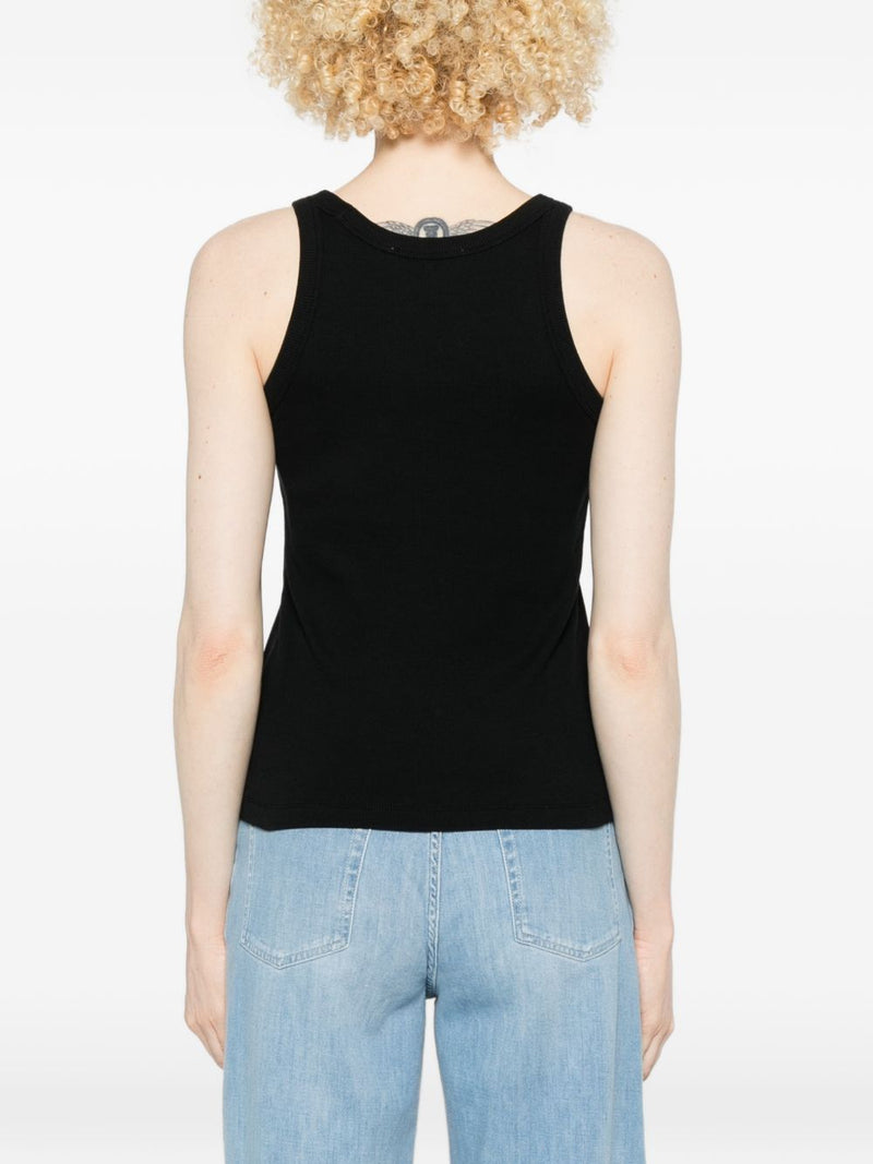 Maison Kitsuné Maison Kitsuné Maison KitsunÃ© Logo cotton tank top