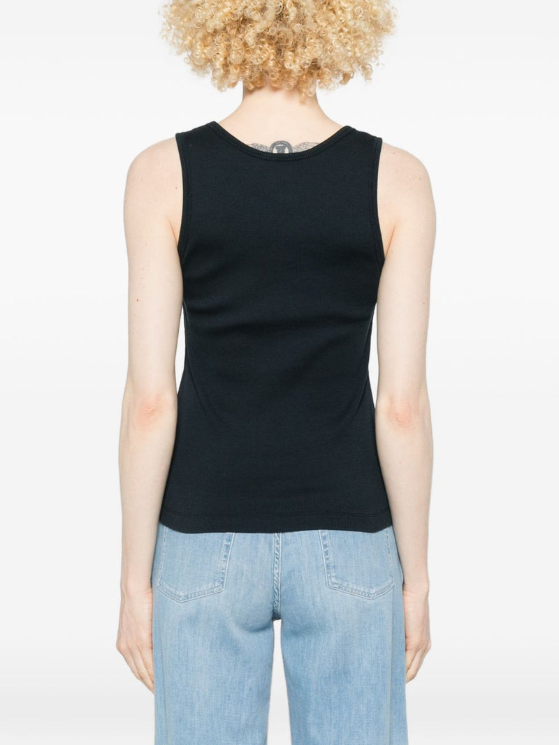 Maison Kitsuné Maison Kitsuné Maison KitsunÃ© Baby Fox cotton tank top