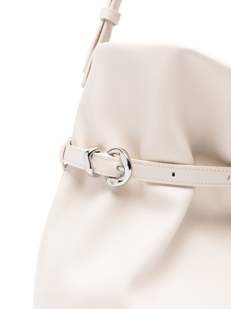 Emporio Armani Smooth Leather Medium Bucket Bag | Urbalenti | Urbalenti™... | Urbalenti™ NYC