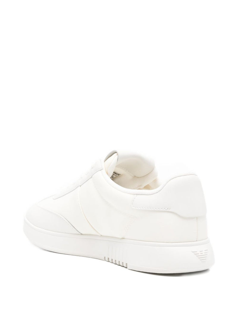 Emporio Armani Emporio Armani Nylon sneakers with leather details