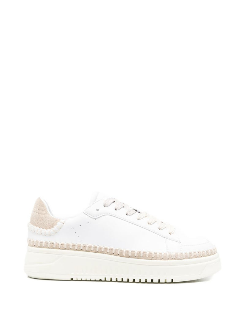 EMPORIO ARMANI EXCLUSIVE Leather sneakers | Urbalenti™ NYC