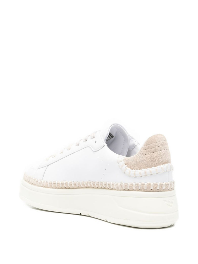 EMPORIO ARMANI EXCLUSIVE Leather sneakers | Urbalenti™ NYC