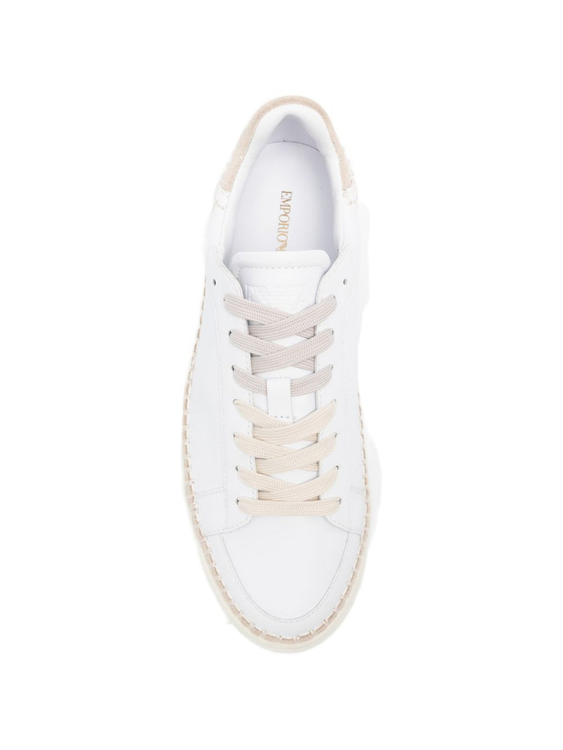 EMPORIO ARMANI EXCLUSIVE Leather sneakers | Urbalenti™ NYC