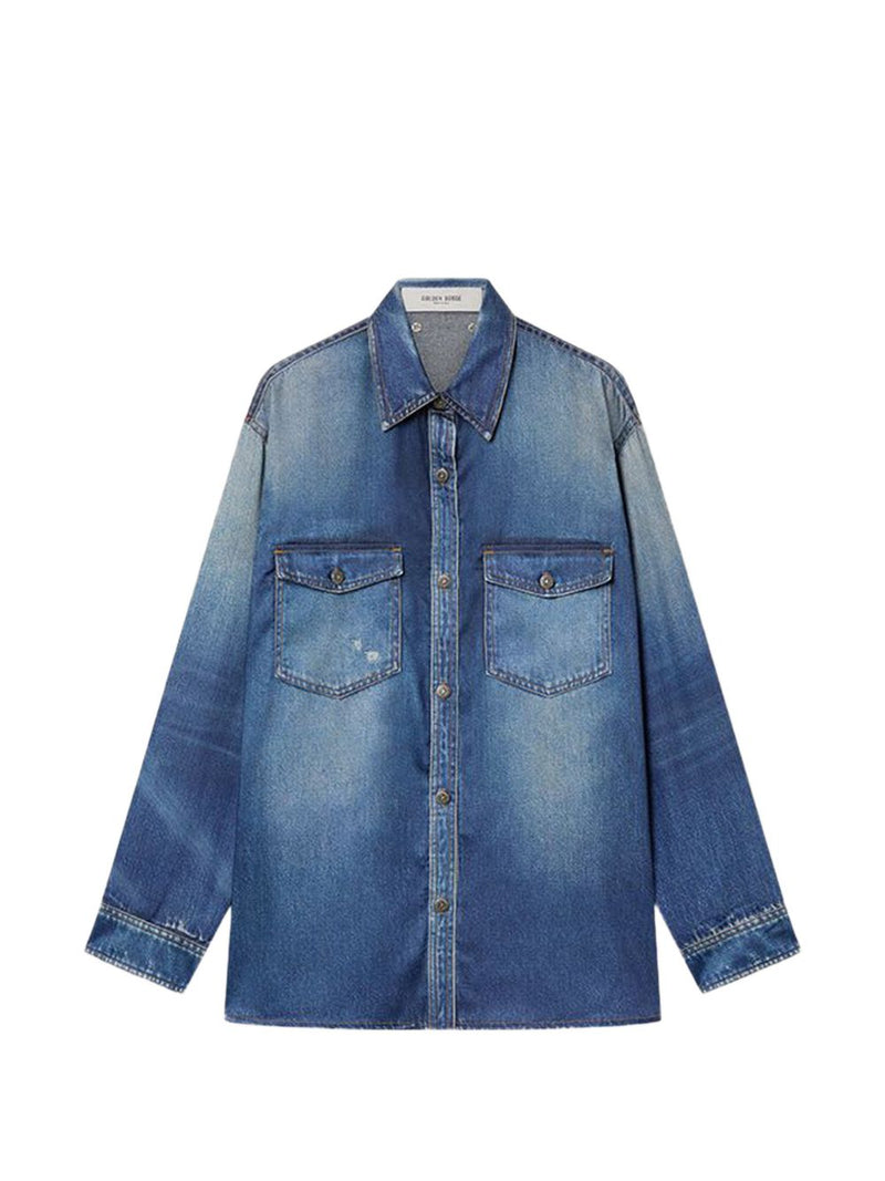 Golden Goose Denim shirt | Urbalenti™ NYC