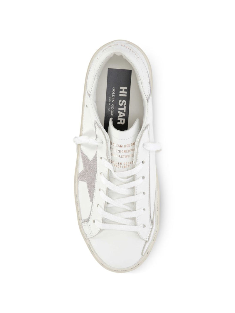 Golden Goose Hi Star Lreather Sneakers | Urbalenti™ NYC