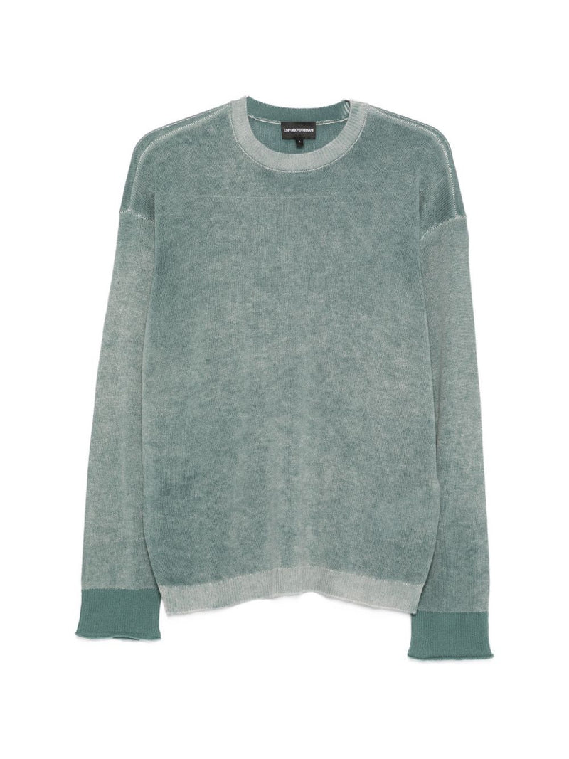 Emporio Armani Wool crewneck sweater | Urbalenti™ NYC