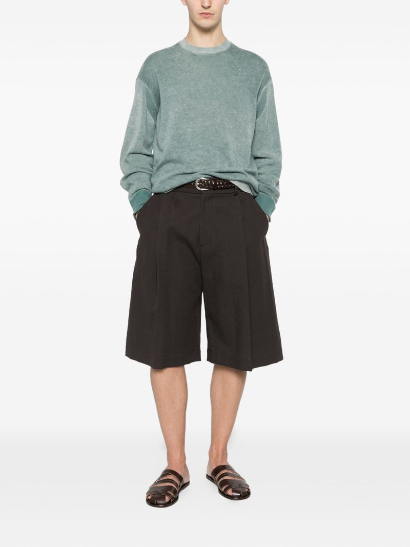 Emporio Armani Wool crewneck sweater | Urbalenti™ NYC