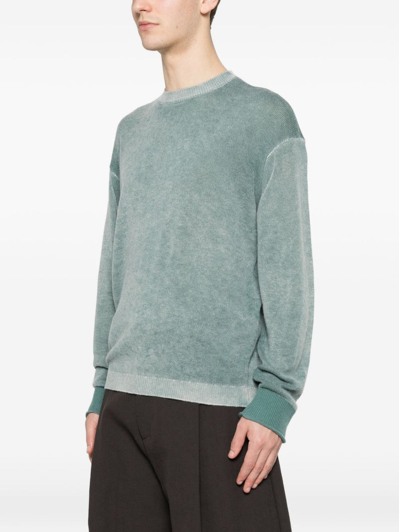 Emporio Armani Wool crewneck sweater | Urbalenti™ NYC