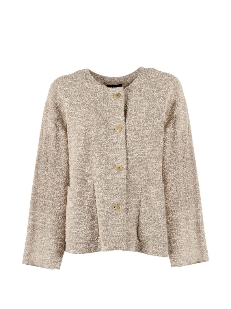 Emporio Armani Cotton blend blazer jacket | Urbalenti™ NYC