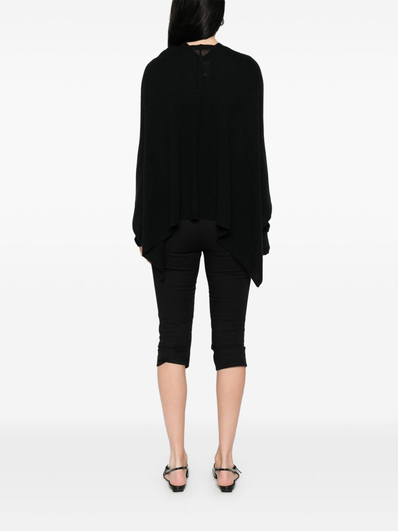 Beyou Beyou V-neck cashmere Cashmere poncho