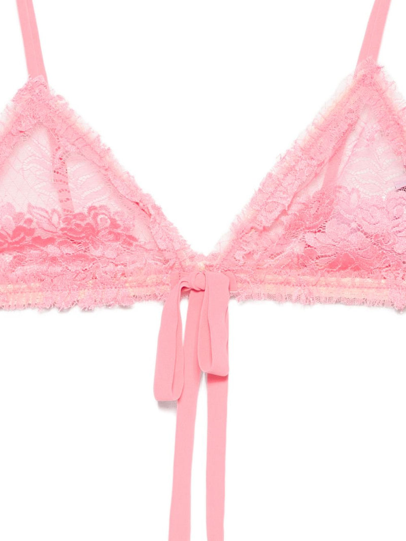 The Attico Lace triangle bra | Urbalenti™ NYC