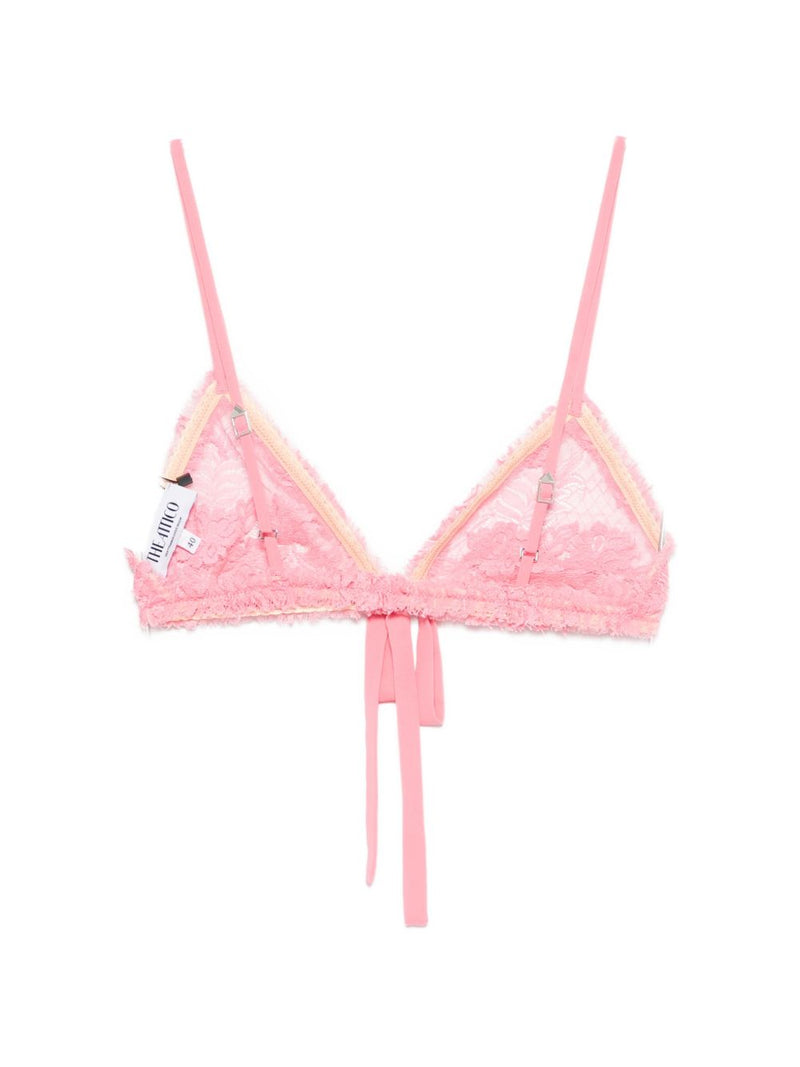 The Attico Lace triangle bra | Urbalenti™ NYC
