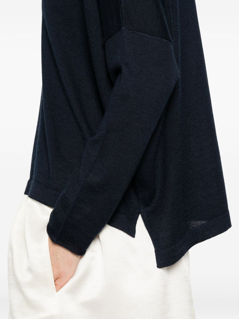 Beyou Beyou Cashmere and silk v-necked sweater