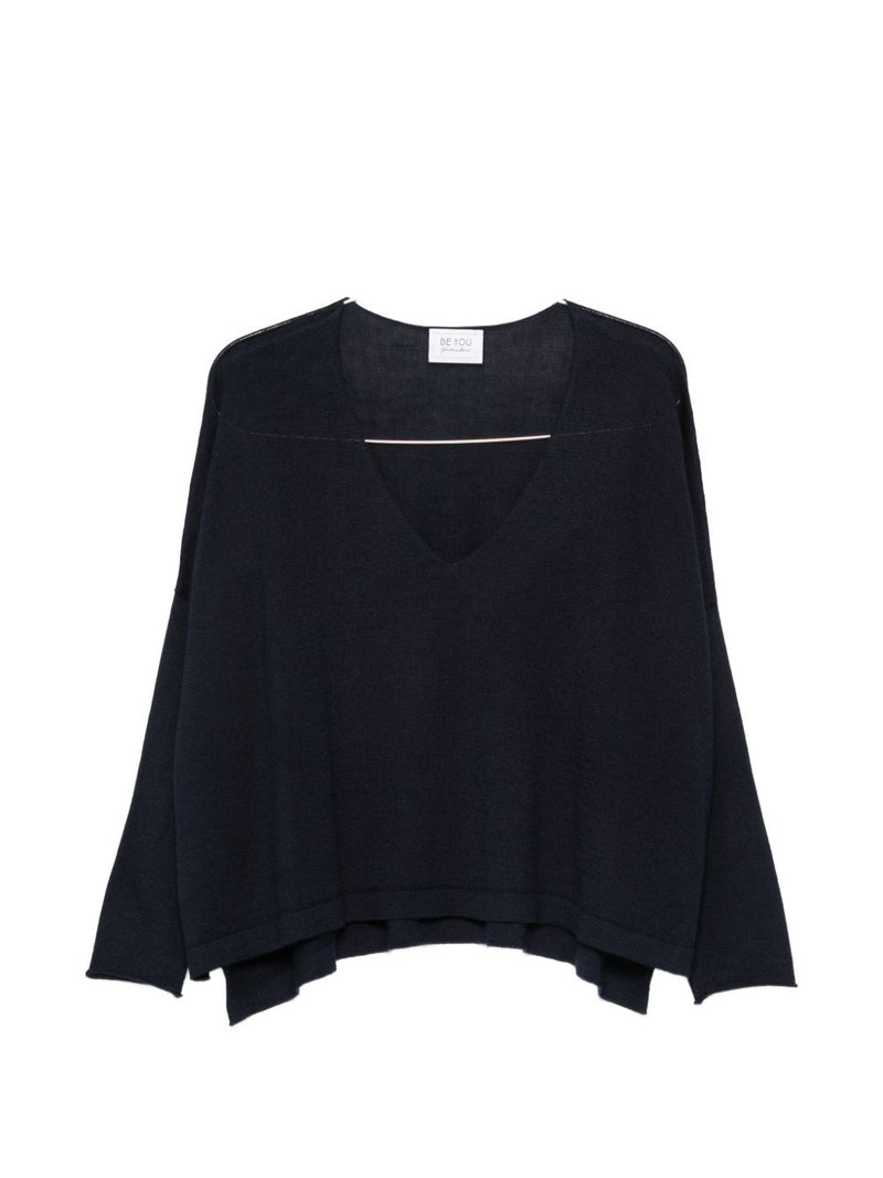 Beyou Beyou Cashmere and silk v-necked sweater