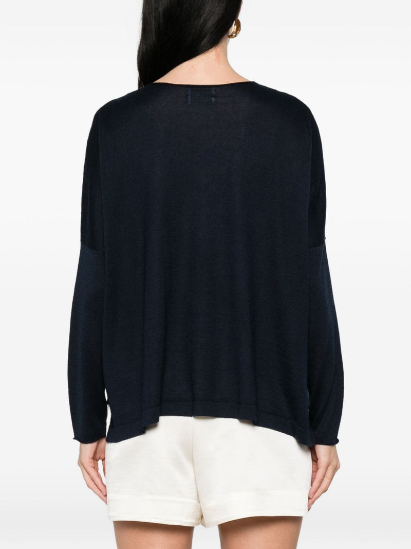Beyou Beyou Cashmere and silk v-necked sweater