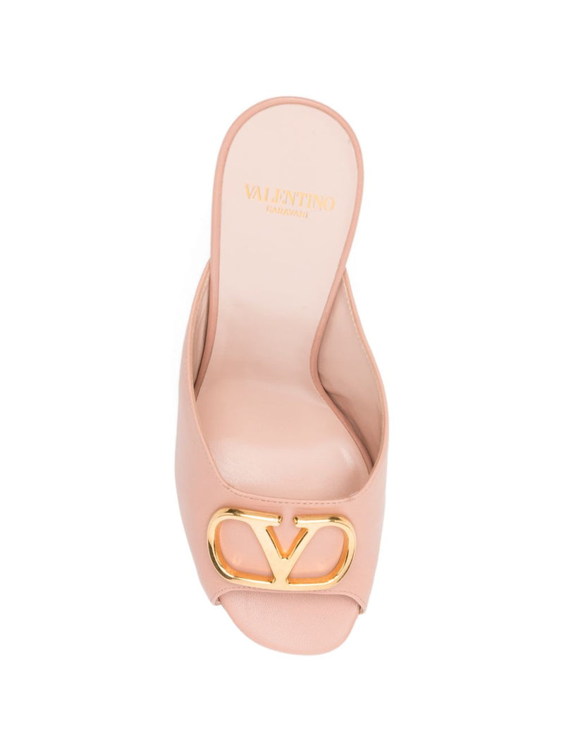 Valentino Garavani Valentino Garavani VLogo Signature leather mules.