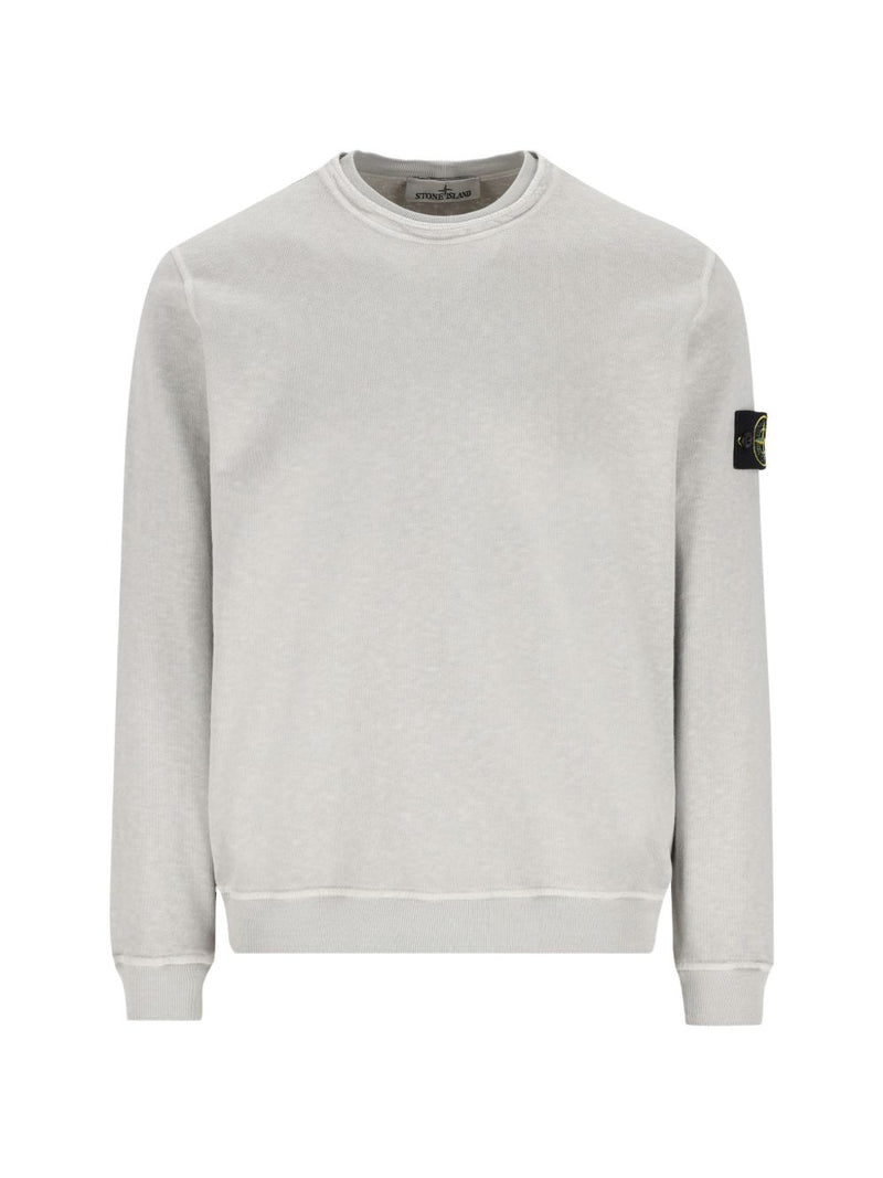 Stone Island Logo cotton sweatshirt | Urbalenti™ NYC